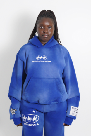 Follow the Star Premium Hoodie - Faded Cobalt