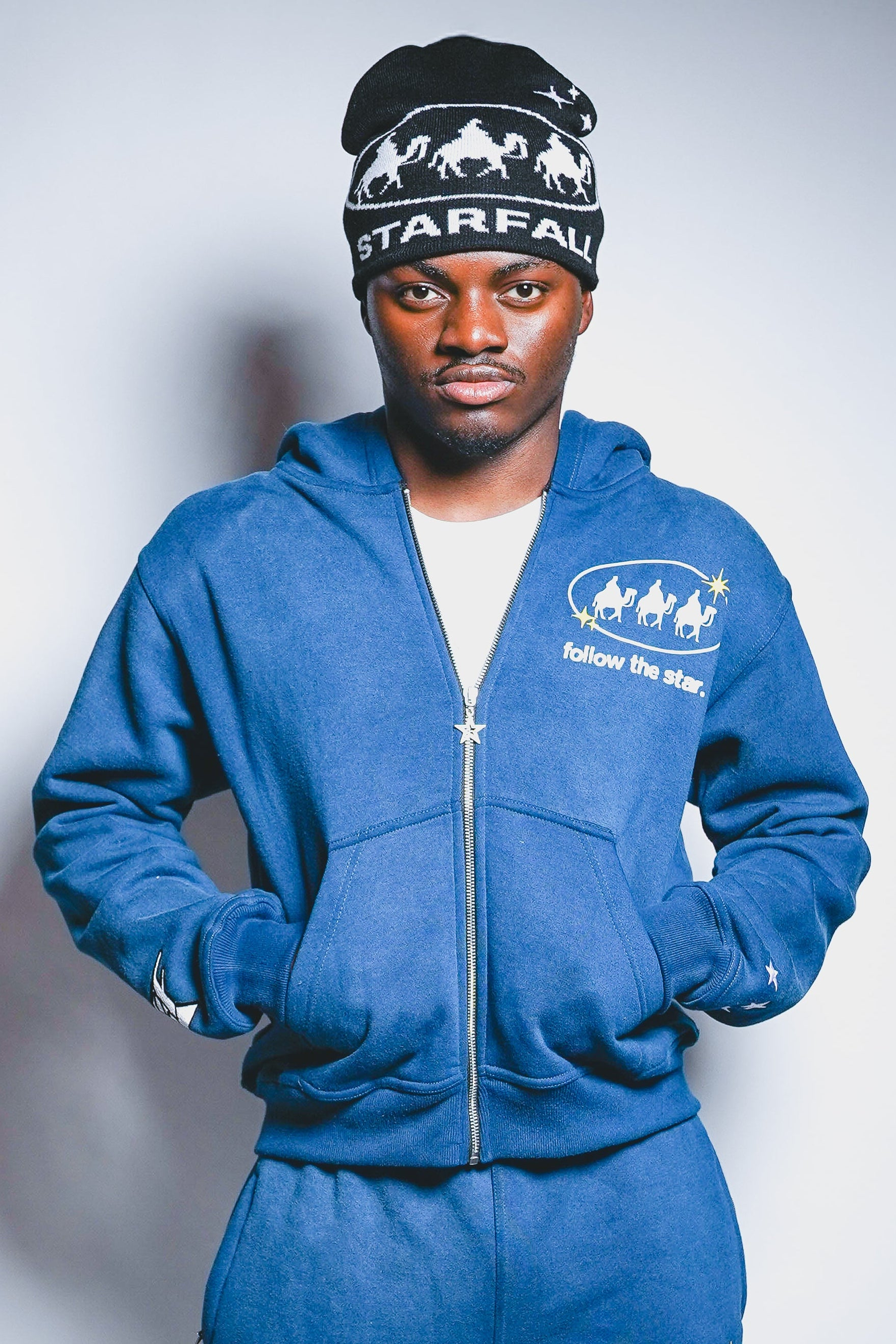 Follow the Star Version 2.0 - Cosmic Blue Hoodie – Starfall NYC