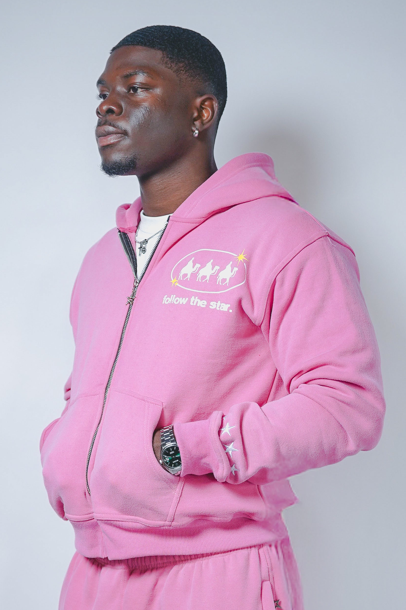 Follow the Star Version 2.0 - Strawberry Pink Hoodie – Starfall NYC