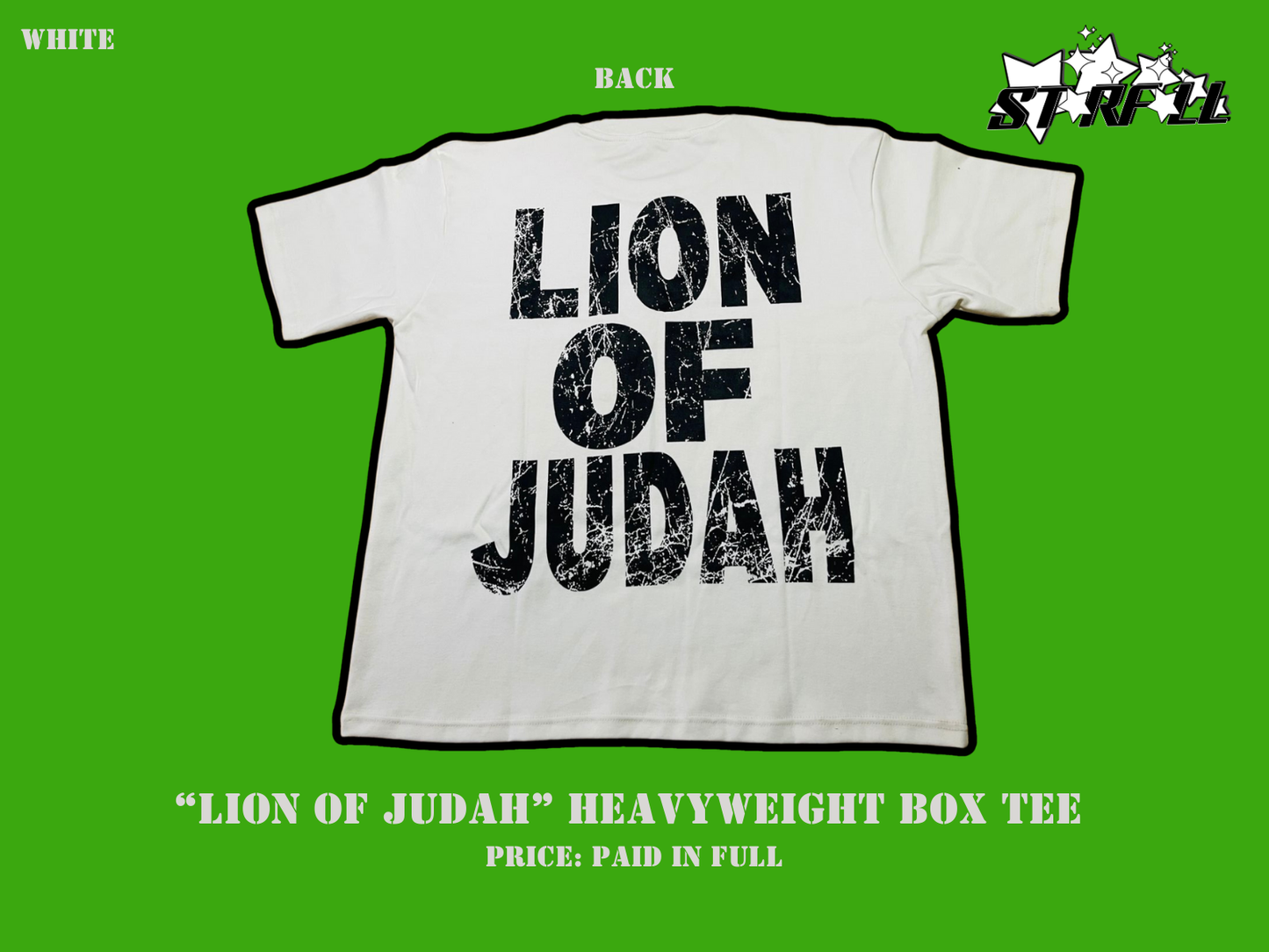 Lion of Judah Box Tee (White)