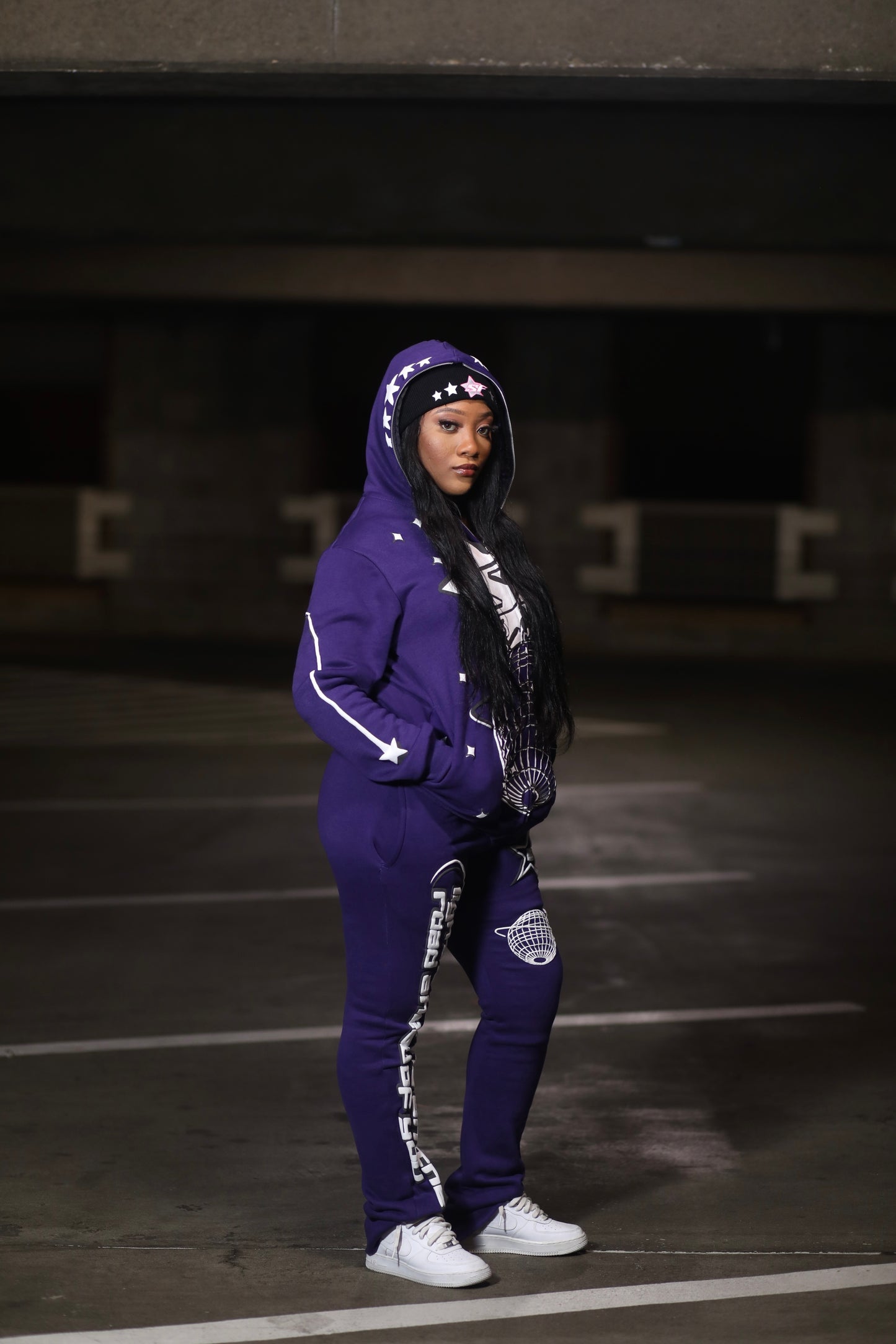 Purple SF Full Zip Hoodie