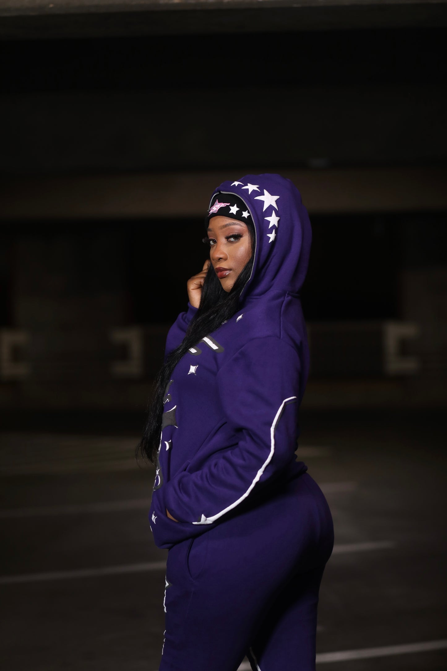 Purple SF Full Zip Hoodie