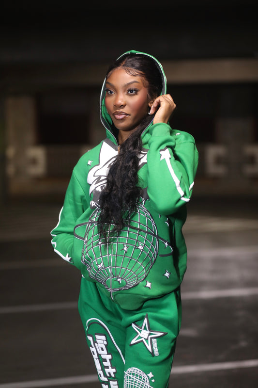 Green SF Full Zip Hoodie