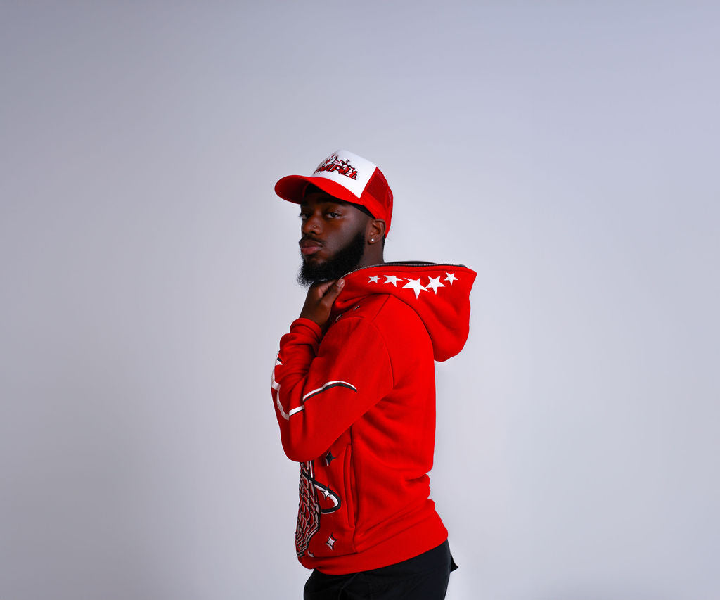 Red SF Full Zip Hoodie