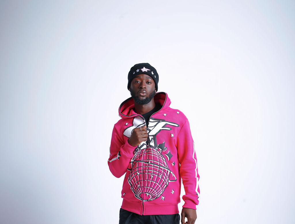 Hot Pink SF Full Zip Hoodie