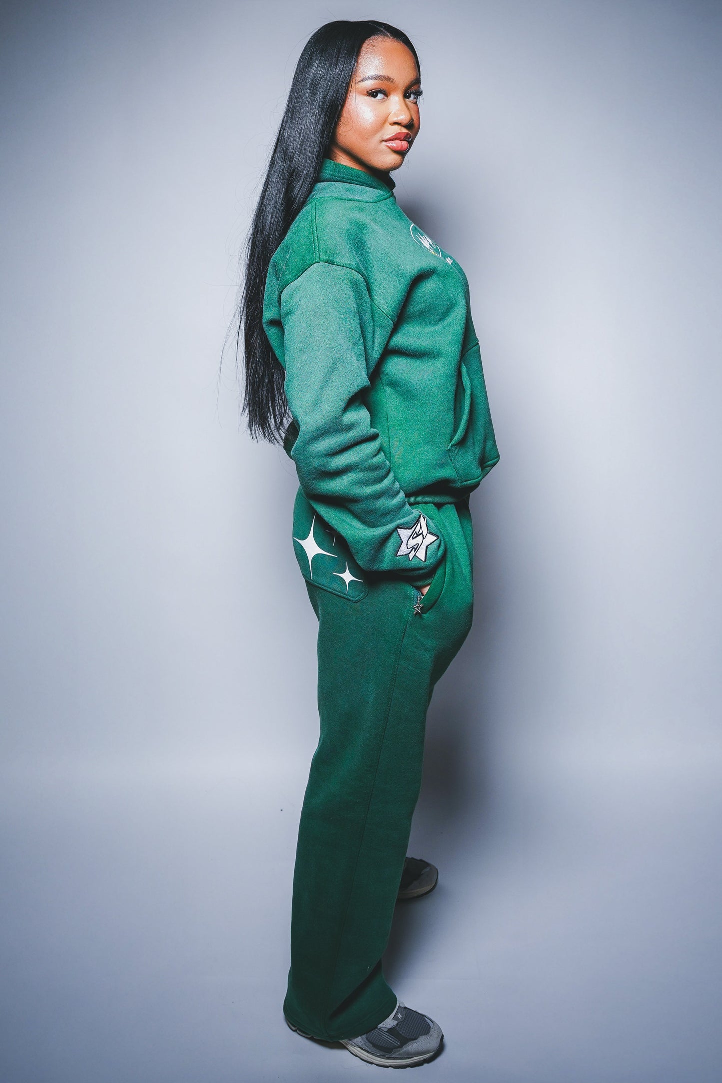 Follow the Star Version 2.0 - Forest Green Sweatpants