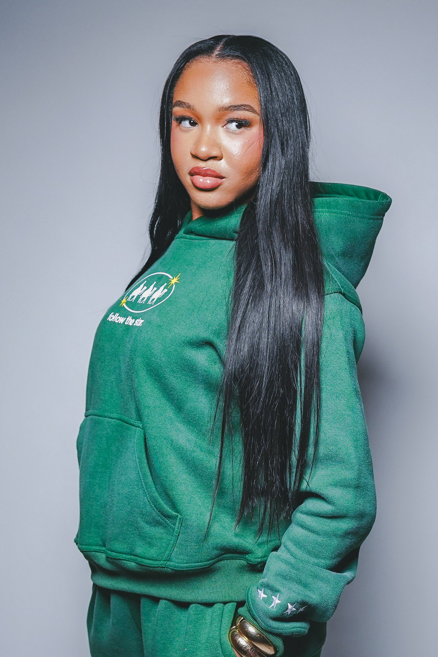 Follow the Star Version 2.0 - Forest Green Pullover Hoodie Follow the Star Version 2.0 - Forest Green Pullover Hoodie