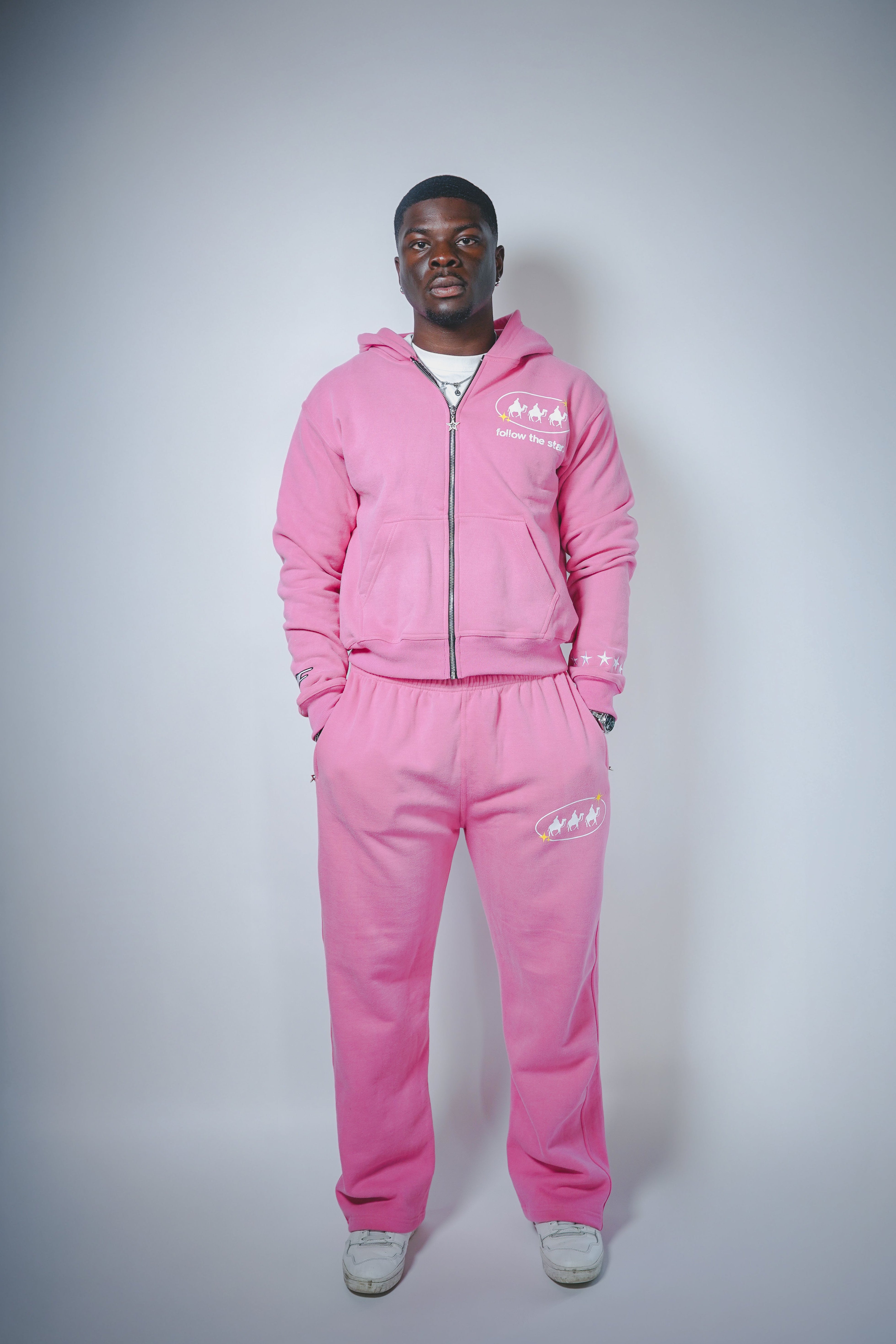 Follow the Star Version 2.0 - Strawberry Pink Hoodie – Starfall NYC