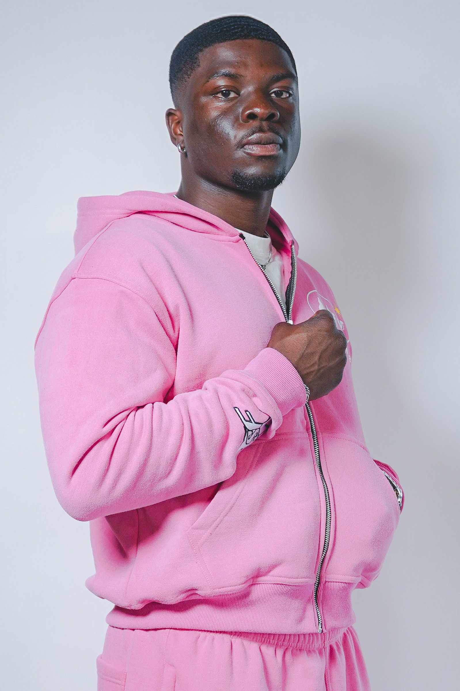 starteamパーカー　ピンク Follow the Star Version 2.0 - Strawberry Pink Hoodie – Starfall NYC
