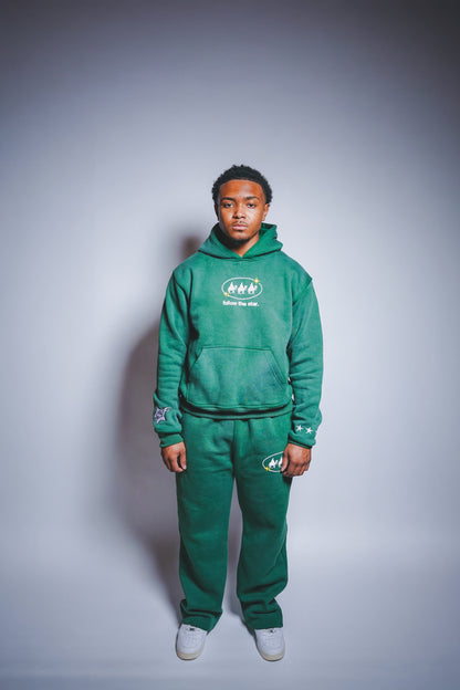 Follow the Star Version 2.0 - Forest Green Pullover Hoodie