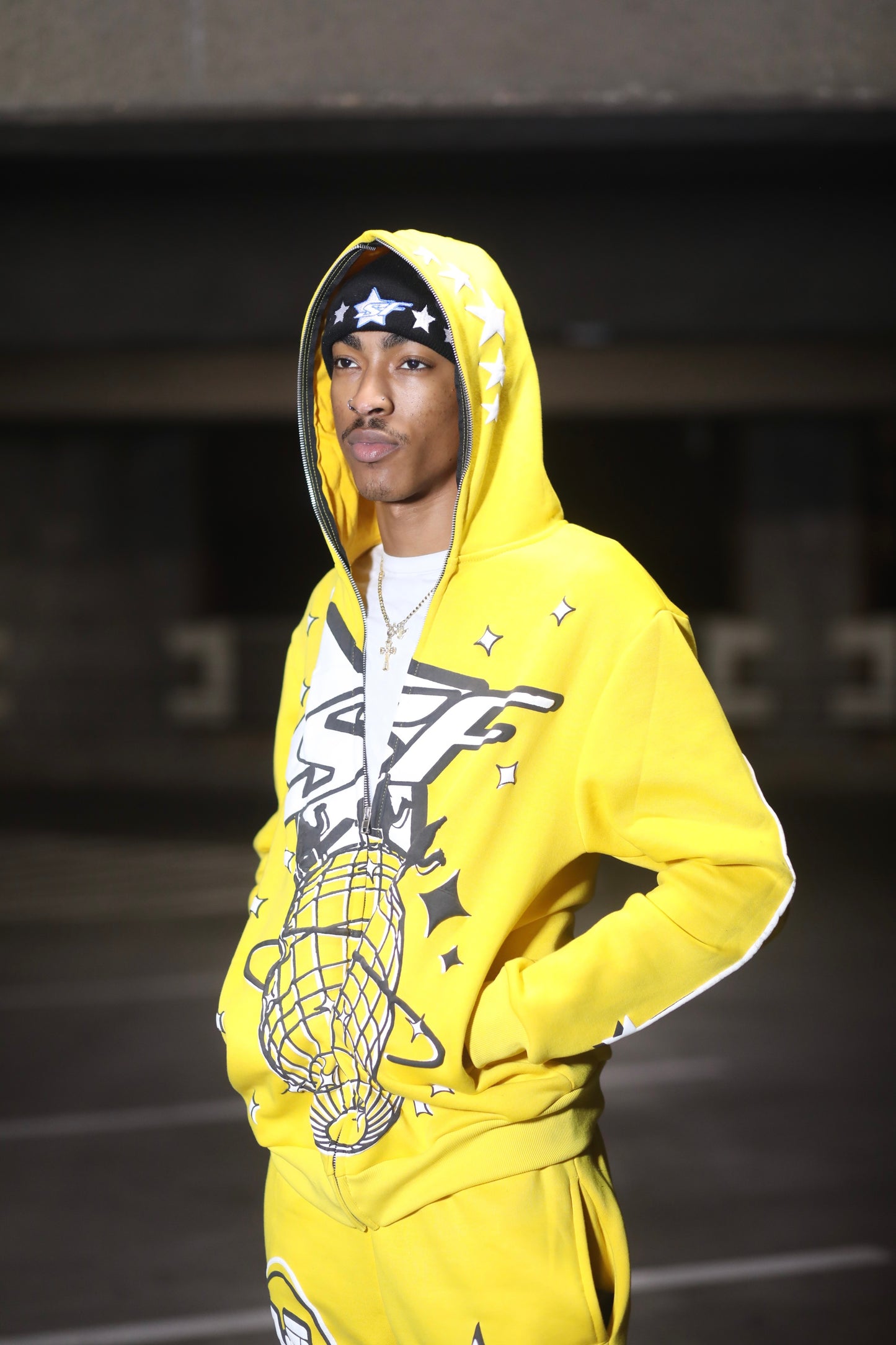 Yellow SF Full Zip Hoodie