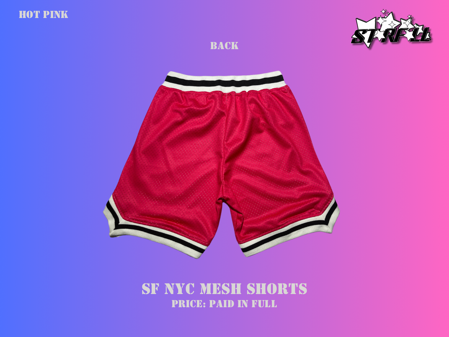 Starfall NYC Mesh Shorts - Hot Pink